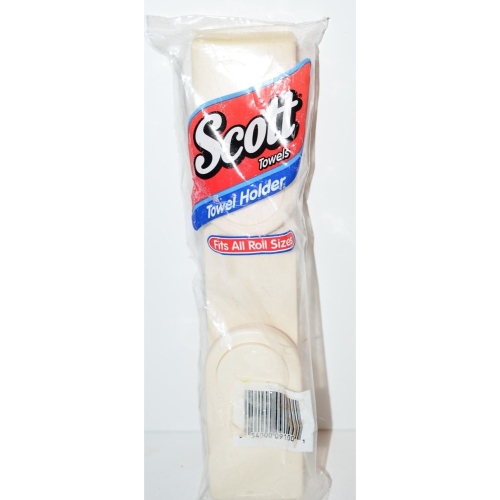 Vtg New 1996 SCOTT Paper Towel Holder Ivory Plastic Kitchen Dispenser retro